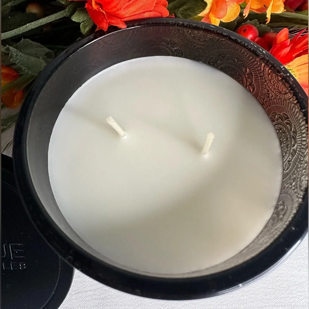 Bellevue Double Wick 12 oz Luxury Candle ~ EMBER & TOBACCO ~ New!